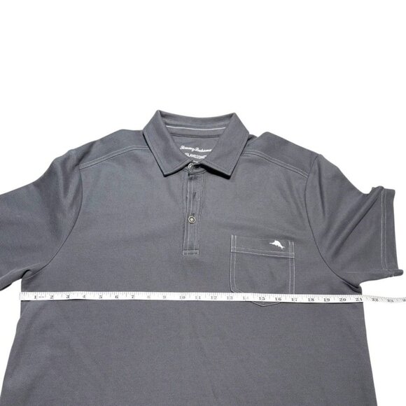 Tommy Bahama IslandZone Polo Gray Size Medium - Picture 5 of 7